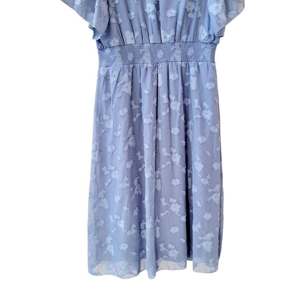 BALTIC BORN XL Blue June Smocked Midi Dress Women - Picture 14 of 15
